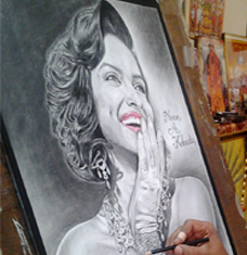 Painting of Deepika Padukone